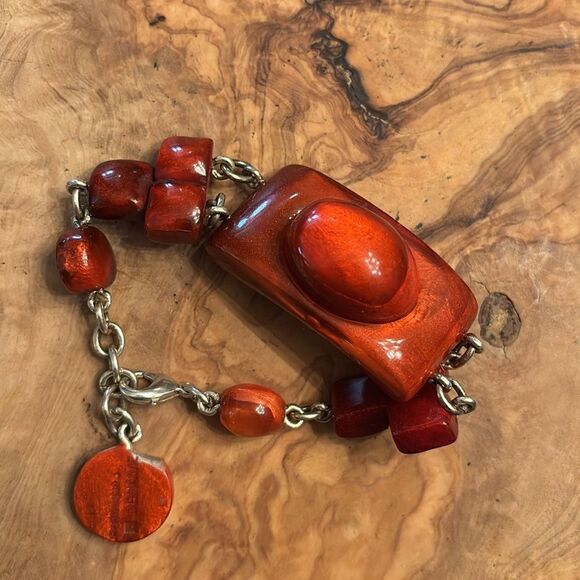 Dominique Denaive Paris Haute Couture Handcrafted Resin Bracelet - Picture 2 of 5